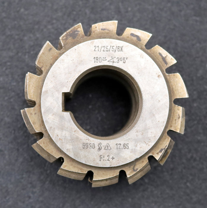 Bild des Artikels Keilwellen-Wälzfräser-6-Keile-21x25x5mm-mit-Höcker-Ø78x45xØ32mm-LKN-1gg.Re