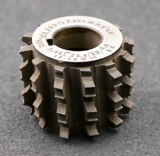 Bild des Artikels Keilwellen-Wälzfräser-6-Keile-26,3x32x6,3mm-mit-Höcker-Vorfräser-Ø65x51xØ27mm