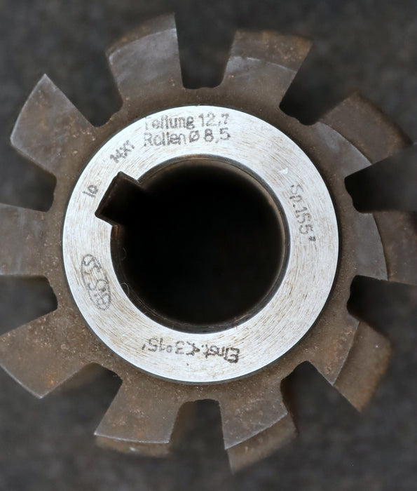 Bild des Artikels PWS-Kettenrad-Wälzfräser-Teilung-12,7mm-=-1/2"-RollenØ-8,5mm-Ø77x60xØ27mm-LKN