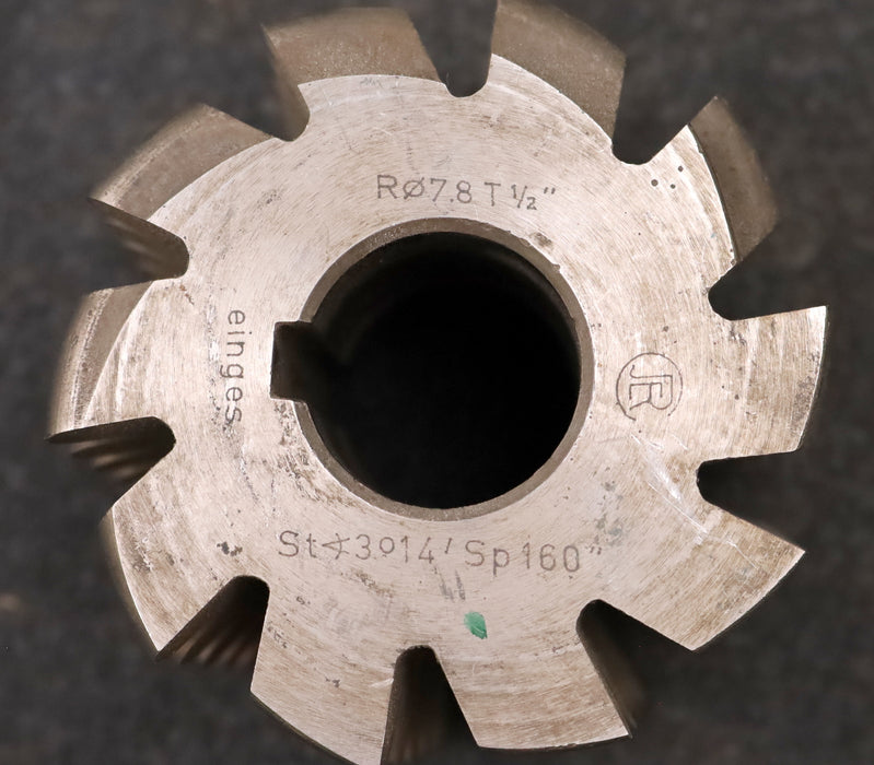 Bild des Artikels JER-Kettenrad-Wälzfräser-Teilung-12,7mm-=-1/2"-RollenØ-7,8mm-Ø77x60xØ27mm