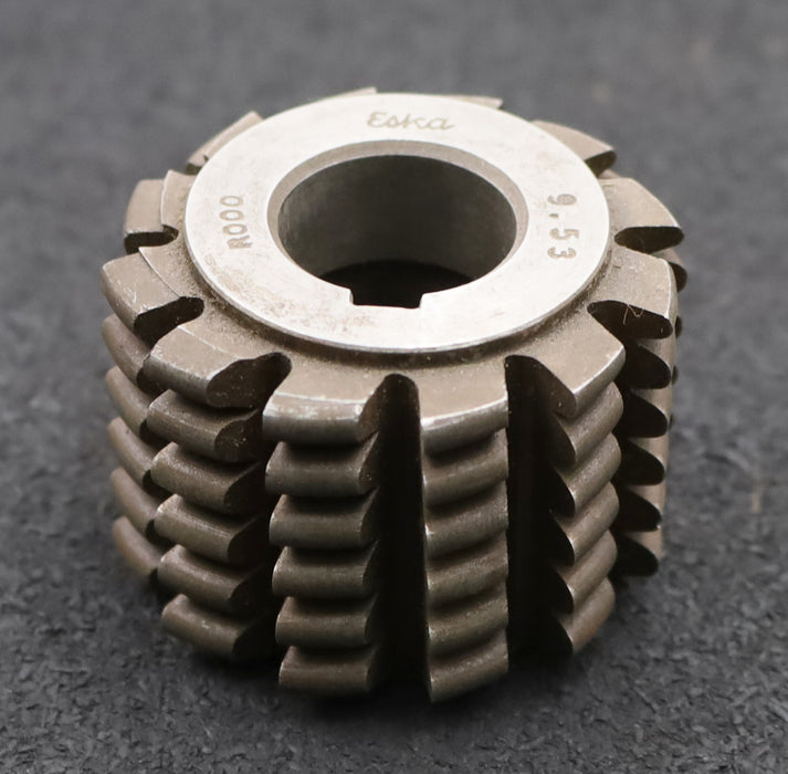 Bild des Artikels ESKA-Kettenrad-Wälzfräser-chainwheel-hob-Teilung-6mm-RollenØ-4mm-Ø54x40xØ22mm
