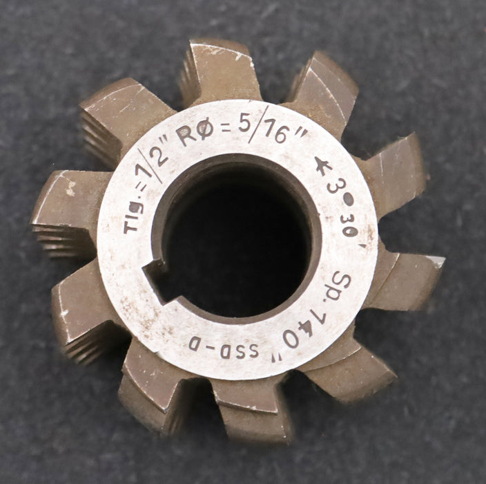 Bild des Artikels ESKA-Kettenrad-Wälzfräser-chainwheel-hob-Teilung-12,7mm=-1/2"-Ø72x60xØ27mm