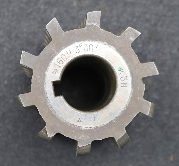 Bild des Artikels PYRON-Kettenrad-Wälzfräser-K3N-Ø71x61xØ27mm-mit-LKN-1gg.-Rechts-spiralgenutet