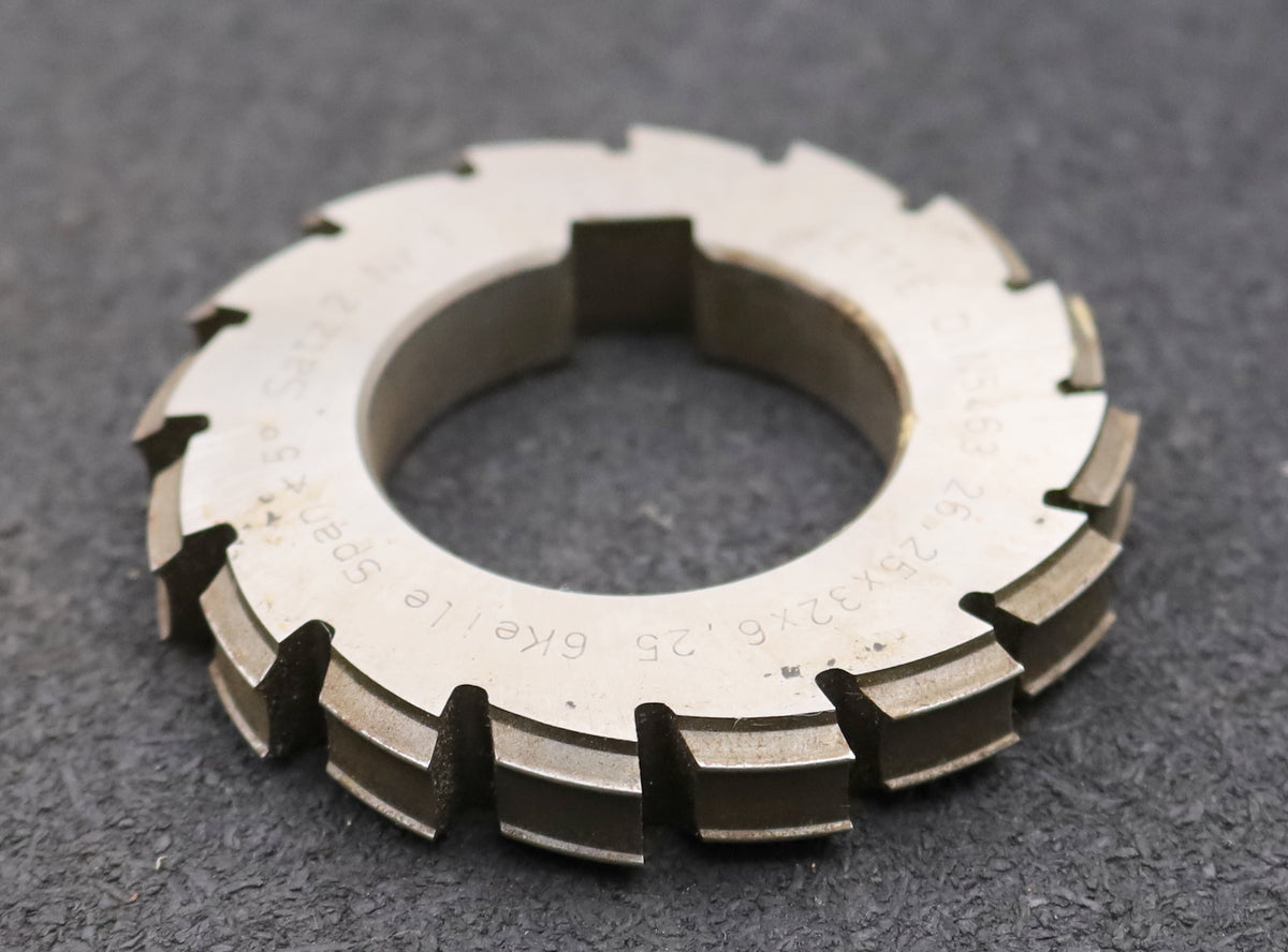 ESKA Keilwellen-Formfräser spline cutter 6 Keile DIN5462 28x32x7mm Res ...