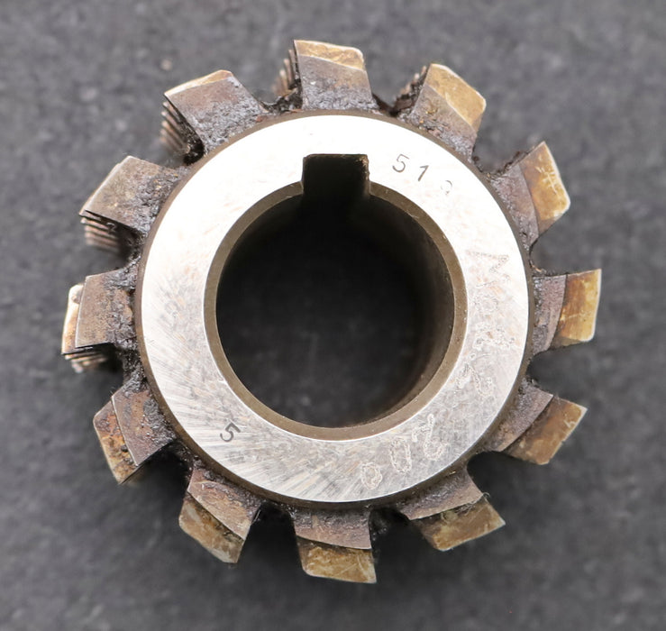 Bild des Artikels PWS-Zahnrad-Wälzfräser-gear-hob-m=-2mm-BPI-nach-DIN-3972-EGW-20°-Ø63x46xØ27mm