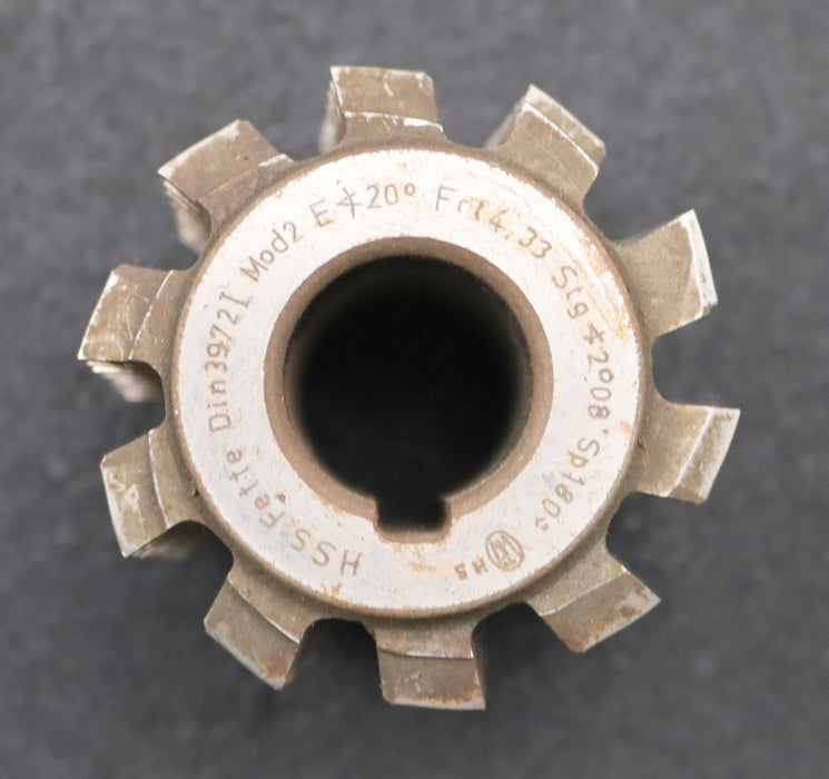 Bild des Artikels FETTE-Zahnrad-Wälzfräser-gear-hob-m=-2mm-BPI-nach-DIN-3972-EGW-20°-Ø59x61xØ22mm