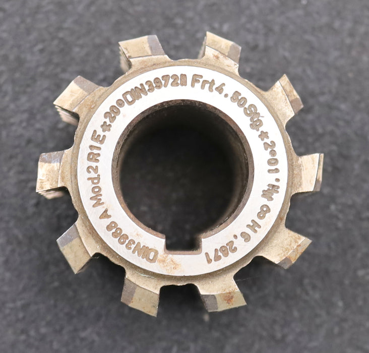 Bild des Artikels FETTE-Zahnrad-Wälzfräser-gear-hob-m=-2mm-BPII-nach-DIN-3972-EGW-20°-Ø60x46xØ27mm