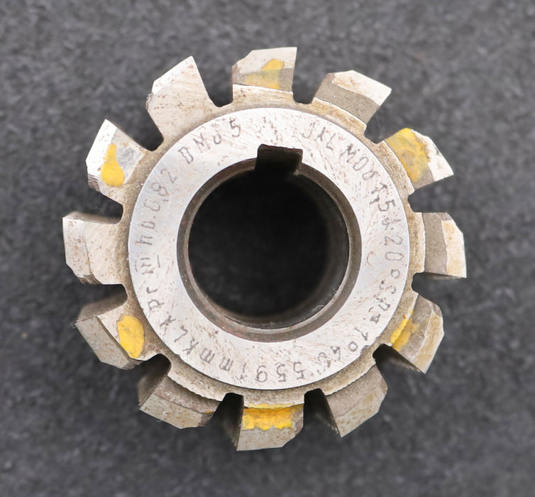 Bild des Artikels JAL-Zahnrad-Wälzfräser-gear-hob-m=-1,5mm-BPIII-nach-DIN3972-EGW-20°-Ø56x39xØ22mm