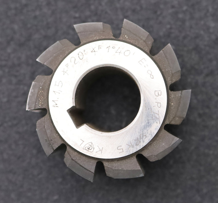 Bild des Artikels KL-Zahnrad-Wälzfräser-gear-hob-m=-1,5mm-BPII-nach-DIN3972-EGW-20°-Rest:-95%