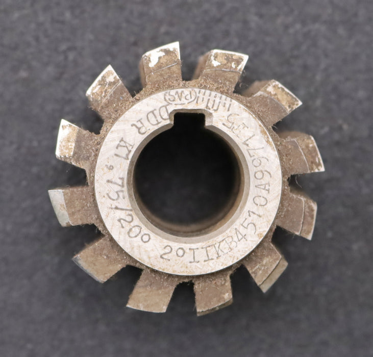 Bild des Artikels PWS-Zahnrad-Wälzfräser-gear-hob-m=-1,75mm-BPII-nach-DIN3972-EGW-20°-Rest:-70%