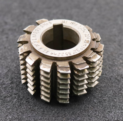 Bild des Artikels JAL-Zahnrad-Wälzfräser-gear-hob-m=-1,25mm-BPII-nach-DIN3972-EGW-20°-Ø51x32xØ22mm