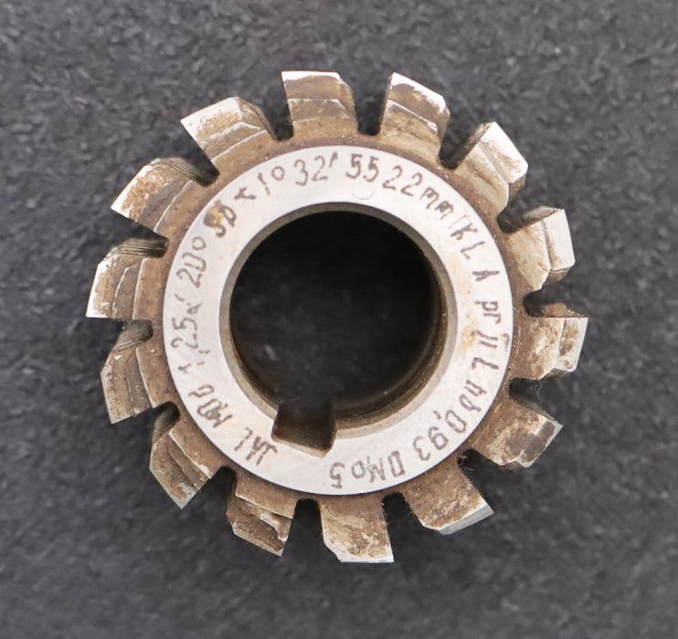 Bild des Artikels JAL-Zahnrad-Wälzfräser-gear-hob-m=-1,25mm-BPII-nach-DIN3972-EGW-20°-Ø51x32xØ22mm