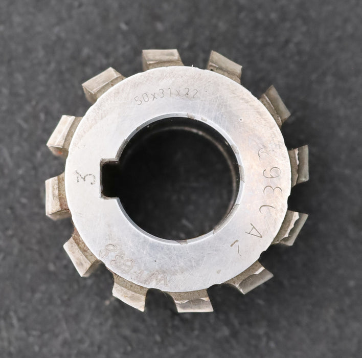 Bild des Artikels FETTE-Zahnrad-Wälzfräser-gear-hob-m=-1mm-BPI-nach-DIN3972-EGW-20°-Ø50x31xØ22mm