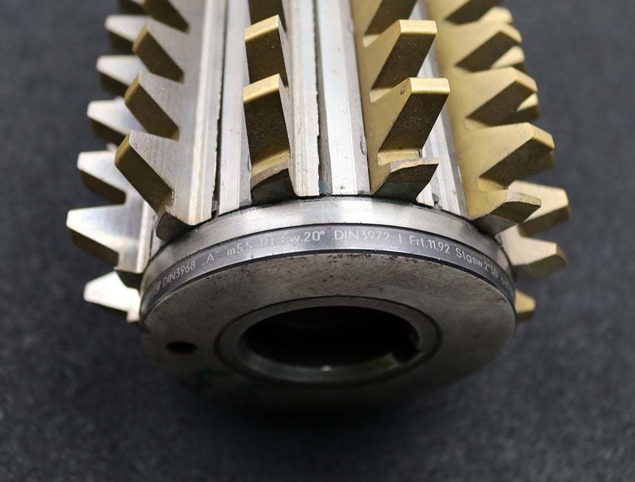 Bild des Artikels FETTE-Zahnrad-Wälzfräser-gear-hob-m=5,5mm-EGW-20°-Ø131x215x32mm-geradgenutet