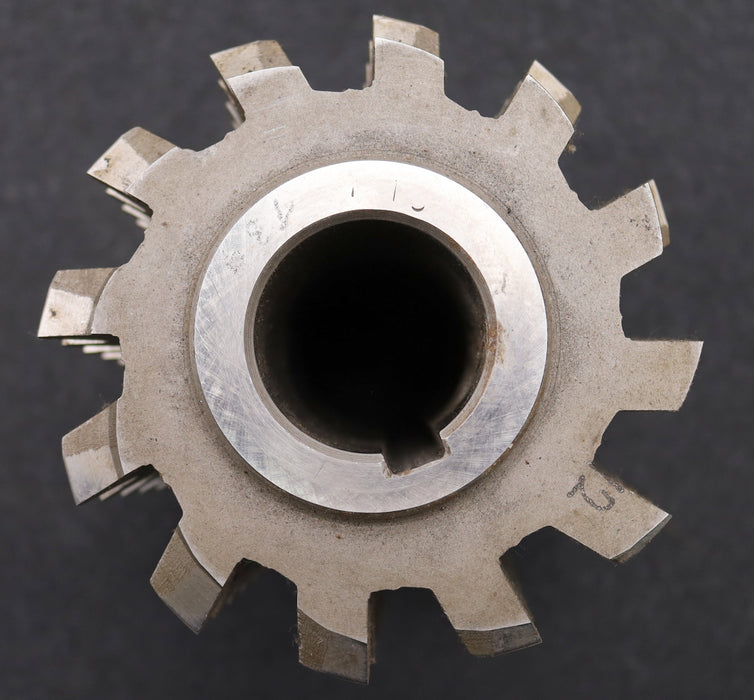 Bild des Artikels PWS-Zahnrad-Wälzfräser-gear-hob-m=5,0mm-EGW-20°-BPII-DIN-3972-12-Spannuten