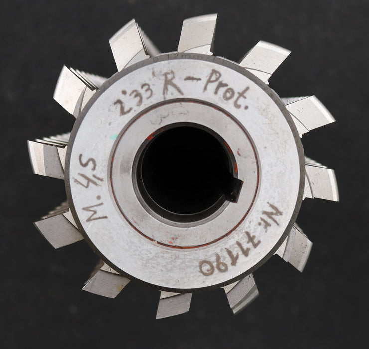 Bild des Artikels SAAZOR-Zahnrad-Wälzfräser-gear-hob-m=4,5mm-EGW-20°--Ø114x212x32mm-mit-LKN