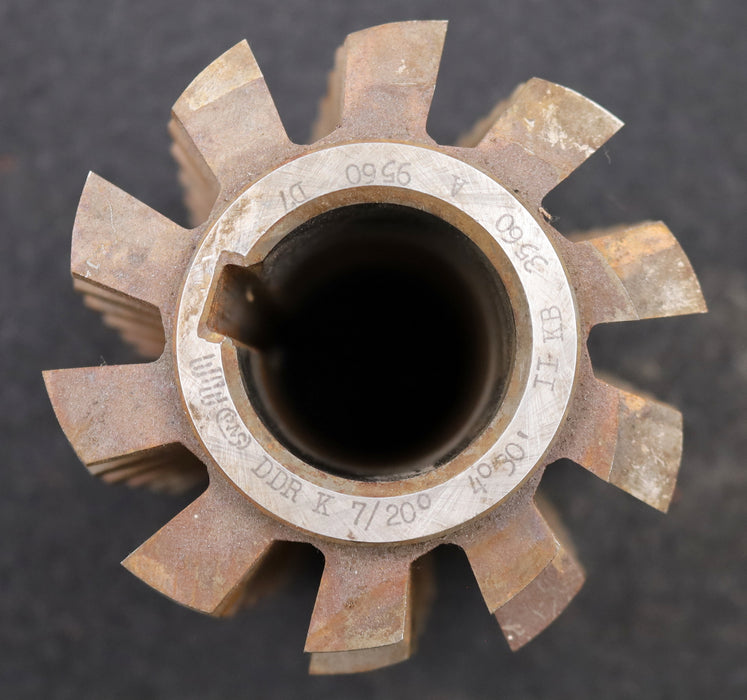 Bild des Artikels PWS-Zahnrad-Wälzfräser-m=-7,0mm-BPII-DIN-3972-EGW-20°-Ø110x135xØ40mm