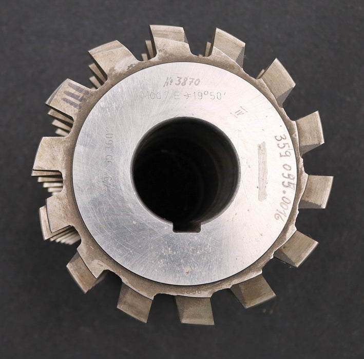 Bild des Artikels LENZEN-Zahnrad-Wälzfräser-m=-7,0mm-BPIV-DIN-3972-EGW-20°-Ø157x160xØ50mm-mit-LKN