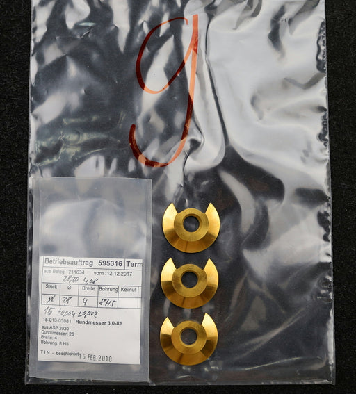 Bild des Artikels DOLD-Rundmesser-für-KLINGELNBERG-FK41-m=1,0-2,0-41--EGW-17,5°Ø28x4xØ8mm