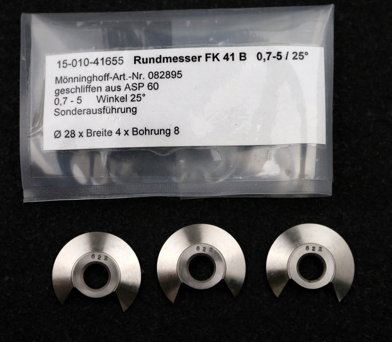 Bild des Artikels DOLD-Rundmesser-für-KLINGELNBERG-FK41-m=0,6-0,6-25-17,5°-EGW-Ø28x4xØ8mm