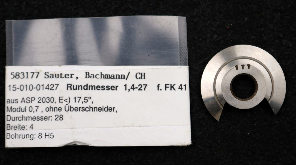 Bild des Artikels DOLD-Rundmesser-für-KLINGELNBERG-FK41-m=1,0-2,0-54-EGW-17,5°-Ø28x4xØ8mm