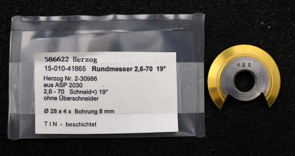 Bild des Artikels DOLD-Rundmesser-für-KLINGELNBERG-FK41-m=1,15-2,3-62-EGW-17,5°-Ø28x4xØ8mm