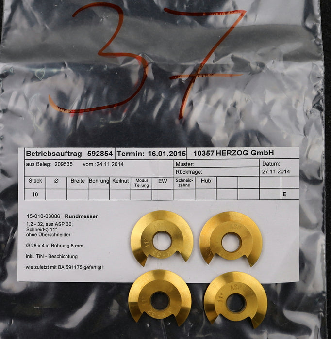 Bild des Artikels DOLD-Rundmesser-für-KLINGELNBERG-FK41-m=0,7-1,4-27-EGW-17,5°