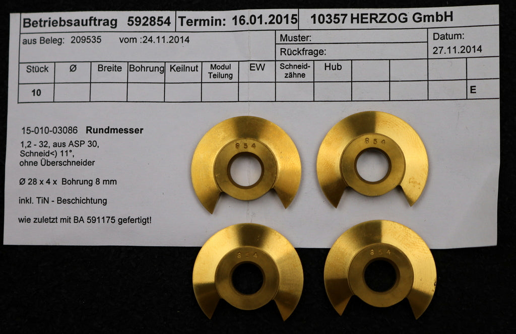 Bild des Artikels DOLD-Rundmesser-für-KLINGELNBERG-FK41-m=0,7-1,4-27-EGW-17,5°