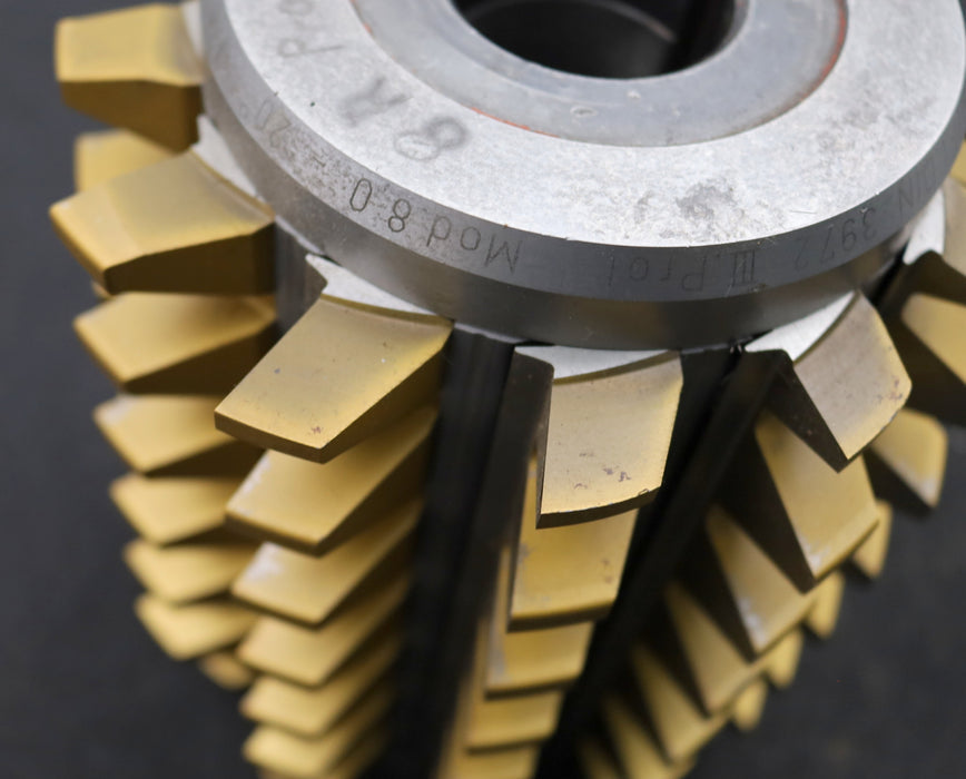 Bild des Artikels SAAZOR-Zahnrad-Wälzfräser-m=-8,0mm-BPIII-DIN-3972-EGW-20°-Ø162x195xØ50mm-LKN