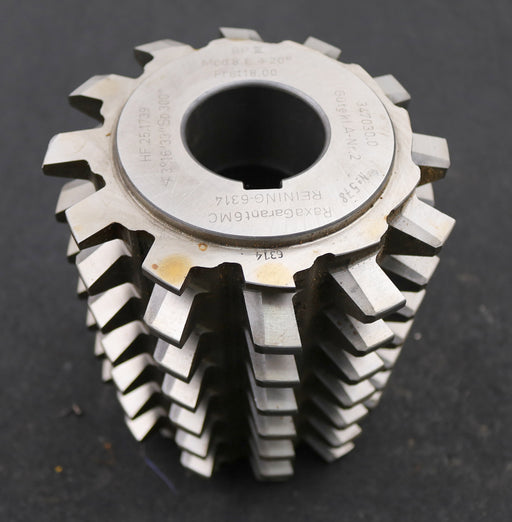 Bild des Artikels LENZEN-Zahnrad-Wälzfräser-m=-8,0mm-BPIII-DIN-3972-EGW-20°-Ø155x182xØ50mm-mit-LKN