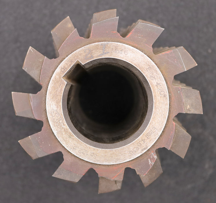 Bild des Artikels MAY-Zahnrad-Wälzfräser-m=-6,0mm-EGW-20°-Ø123x125xØ40mm-mit-LKN-2gg.-Rechts