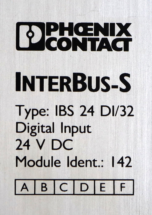 Bild des Artikels PHOENIX-CONTACT-Interbus-S-IBS-24-DI/32-ID-2784421-Input-24VDC-2A-M.Ident:-142