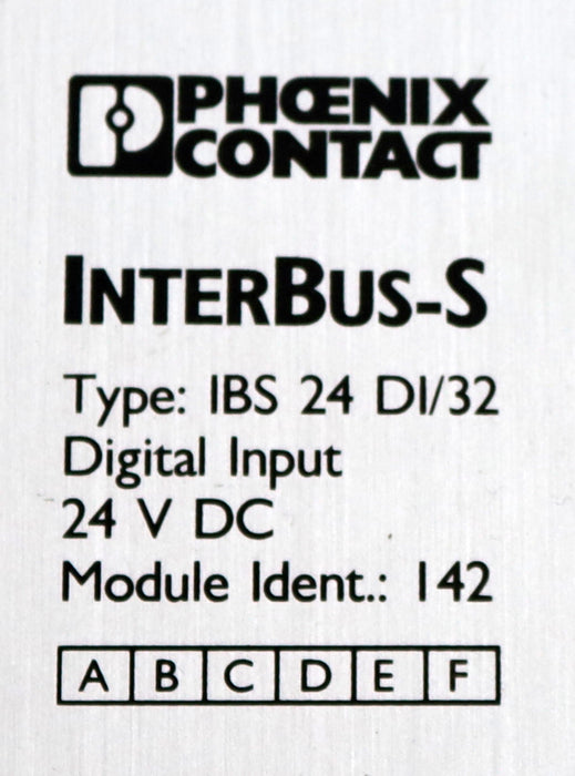 Bild des Artikels PHOENIX-CONTACT-Interbus-S-IBS-24-DI/32-ID-2784421-Input-24VDC-2A-gebraucht