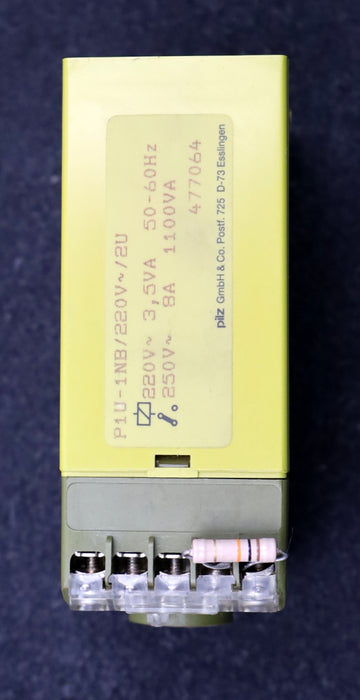 Bild des Artikels PILZ-Sicherheitsrelais-Art.Nr.-477064P1U-1NB/220V~/2U-220VAC-3,5VA-50-60Hz