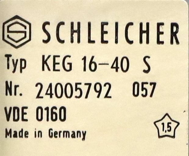 Bild des Artikels SCHLEICHER-Promodul-K-PLC-KEG-16-40-S-SN:-24005792-Anschlüsse-40---57-gebraucht