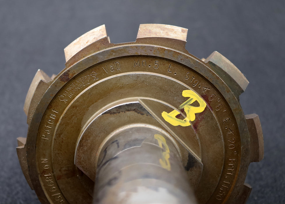 Bild des Artikels KLINGELNBERG-Palloid-Wälzfräser-Form-B-m=-5,0-EGW-20°-Zahnform-I-1gg.-Links