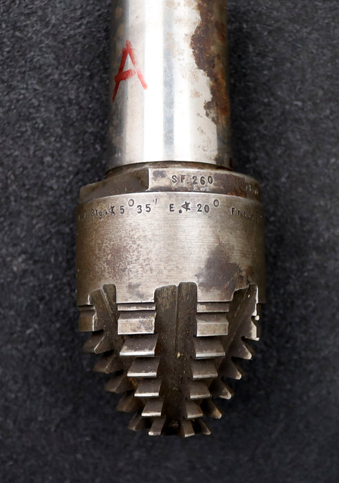 Bild des Artikels KLINGELNBERG-Palloid-Wälzfräser-m=-2,5-EGW-20°-Zahnform-I-1gg.-Li.-WN2,5g-32