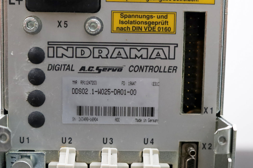 Bild des Artikels INDRAMAT-Servo-Controller-DDS02.1-W025-DA01-00-247203-+-FWC-DSM2.1-ASE-02-V03-MS