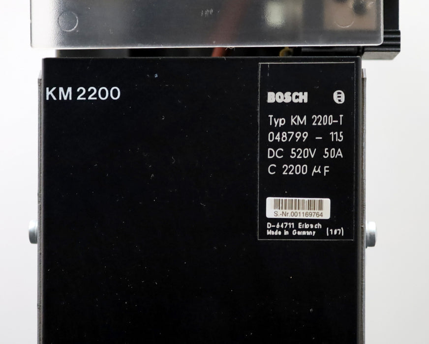 Bild des Artikels BOSCH-Kondensatormodul-KM-2200-T-Artikelnr.-048799-115-520VDC-50A---C-2200-µF