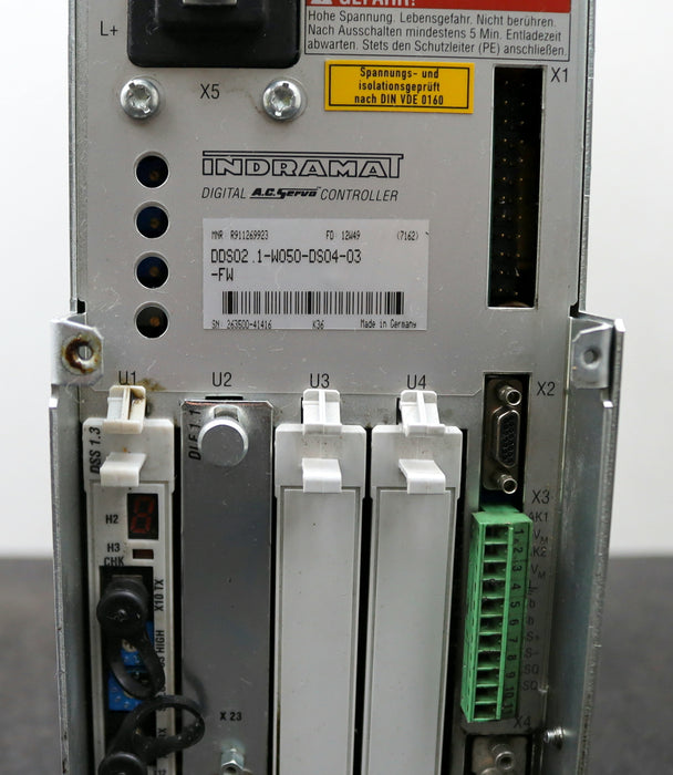 Bild des Artikels INDRAMAT-Servo-Controller-DDS02.1-W050-DS04-03-FW-mit-DDS01.3-FW-mit-DLF01.1