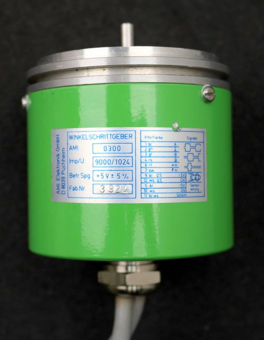 Bild des Artikels AMI-ELEKTRONIK-GMBH-Winkelschrittgeber-AMI-0300-Imp./U-9000/1024-Kabellänge-1m