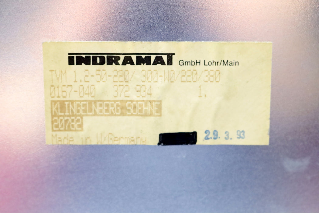Bild des Artikels INDRAMAT-AC-Servo-Power-Supply-UMP-TVM-1.2-50-220-/-300-W0/220/380-gebraucht