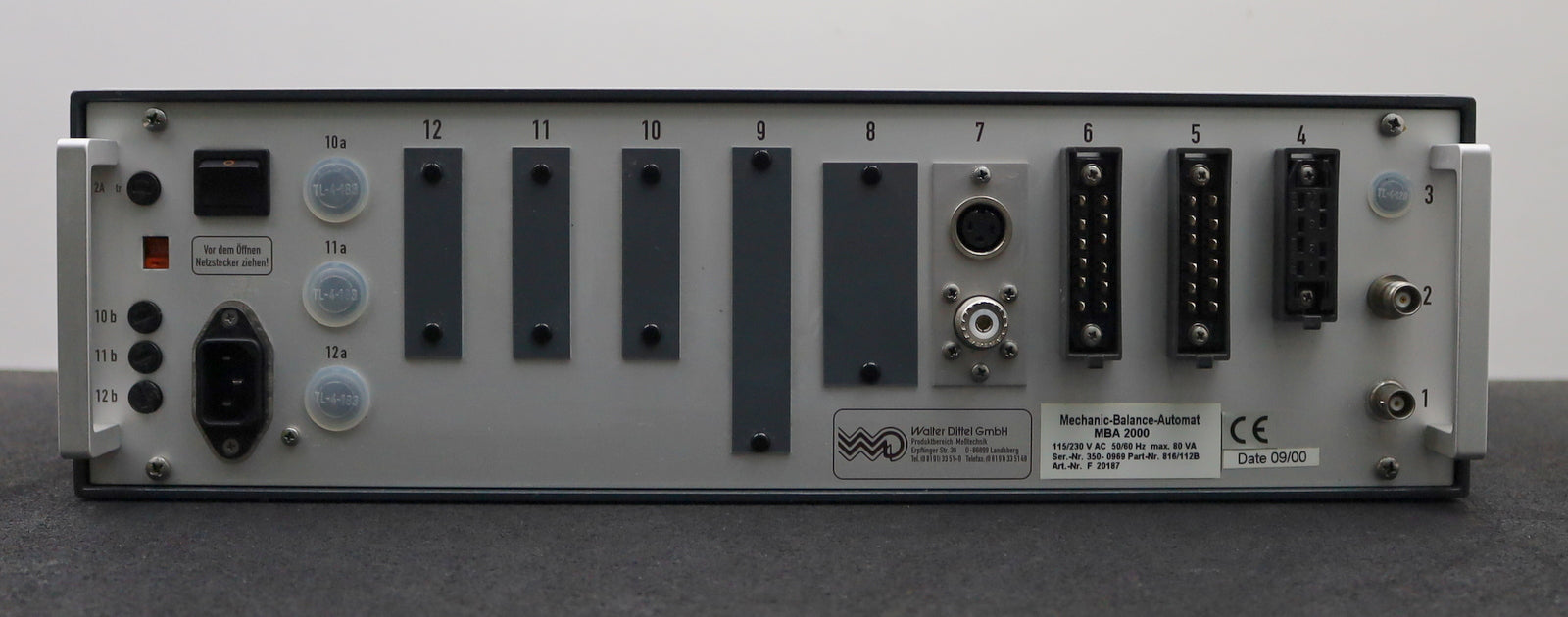 Bild des Artikels DITTEL-MARPOSS-Auswuchteinheit-MBA-2000-Art.Nr.-F-20187-115/230VAC-50/60Hz