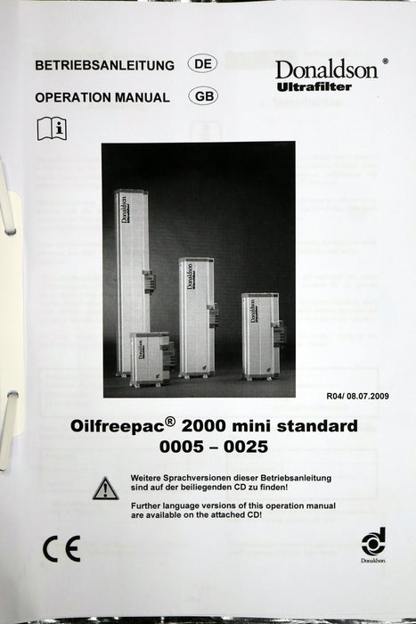 Bild des Artikels DONALDSON-Anlage-Oilfreepac-2000-Adsorptionstrockner-1C580028-Ultrafilter