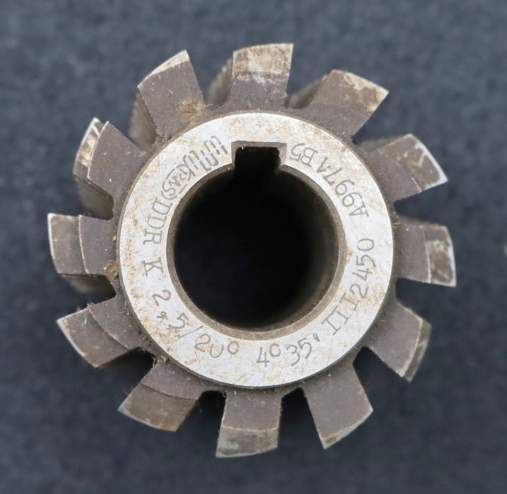 Bild des Artikels PWS-Zahnrad-Wälzfräser-m=2,5mm-BPIII-DIN-3972-EGW-20°-Ø70x58xØ27mm-LKN-2gg.-Re