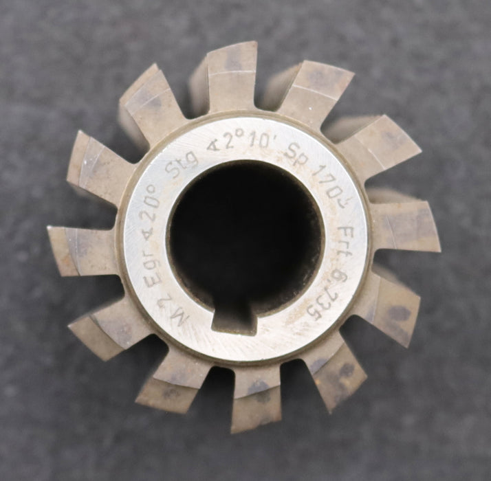 Bild des Artikels Zahnrad-Wälzfräser-m=2,0-EGW-20°-Ø59x60xØ22mm-LKN-1gg.Rechts-spiralgenutet