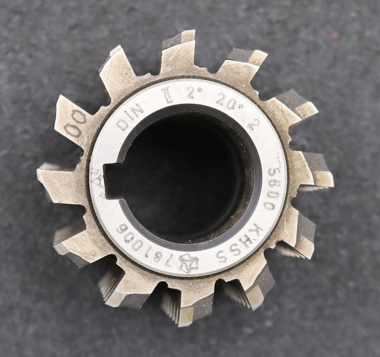 Bild des Artikels PWS-Zahnrad-Wälzfräser-m=1,5mm-BPII-DIN-3972-EGW-20°-Ø55x39x22mm-LKN-1gg.-Rechts