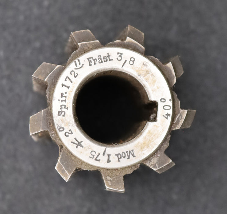 Bild des Artikels Zahnrad-Wälzfräser-m=1,75mm-40°-EGW-Ø52x56x22mm-LKN-1gg.-Rechts-spiralgenutet