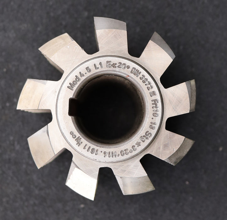 Bild des Artikels FETTE-Zahnrad-Wälzfräser-m=4,5mm-EGW-20°-BPIII-DIN-3972-Ø89x79x32mm-mit-LKN