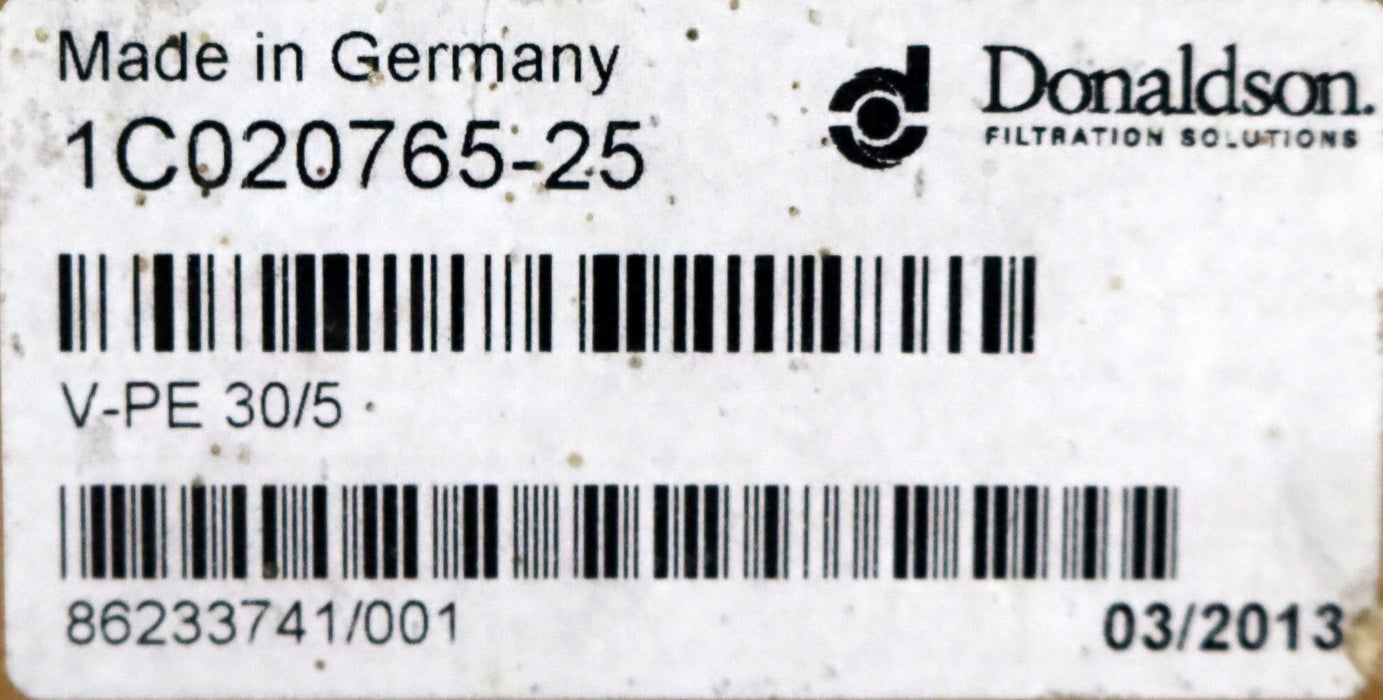 Bild des Artikels DONALDSON-Filter-Element-V-PE-30/5-1C020765-25-Länge-759mm-(29.88-Zoll)